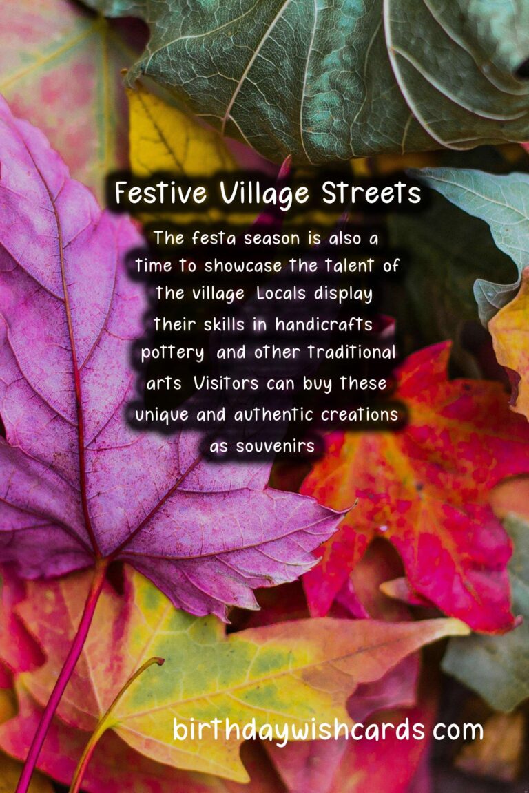 Celebrate Village Festa Season from June to September