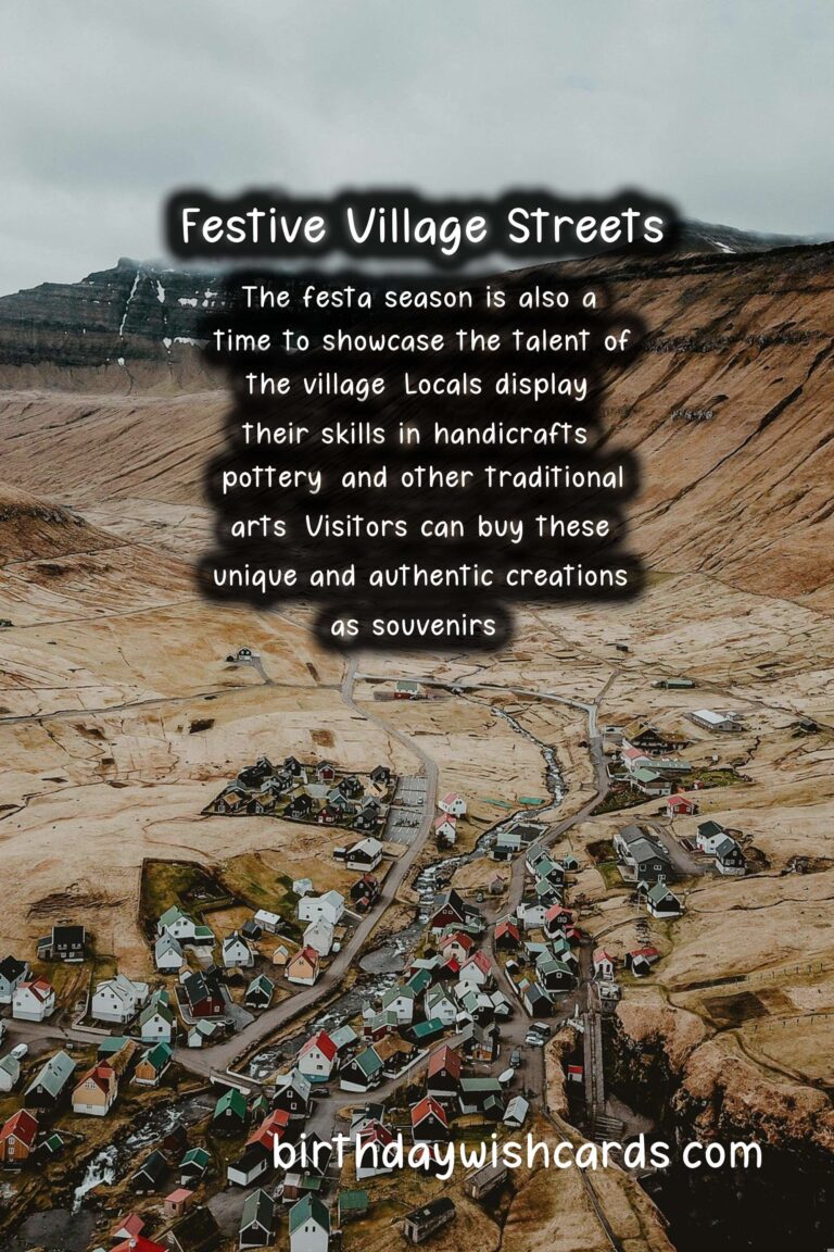 Celebrate Village Festa Season from June to September