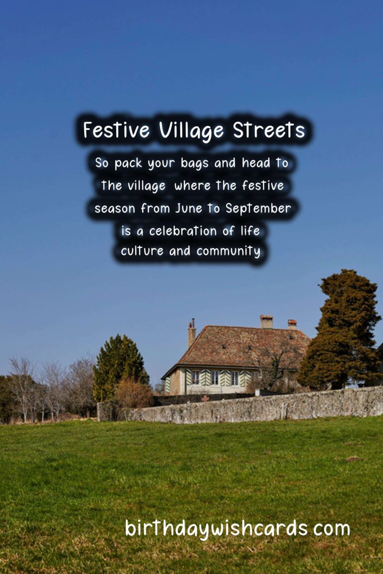 Celebrate Village Festa Season from June to September