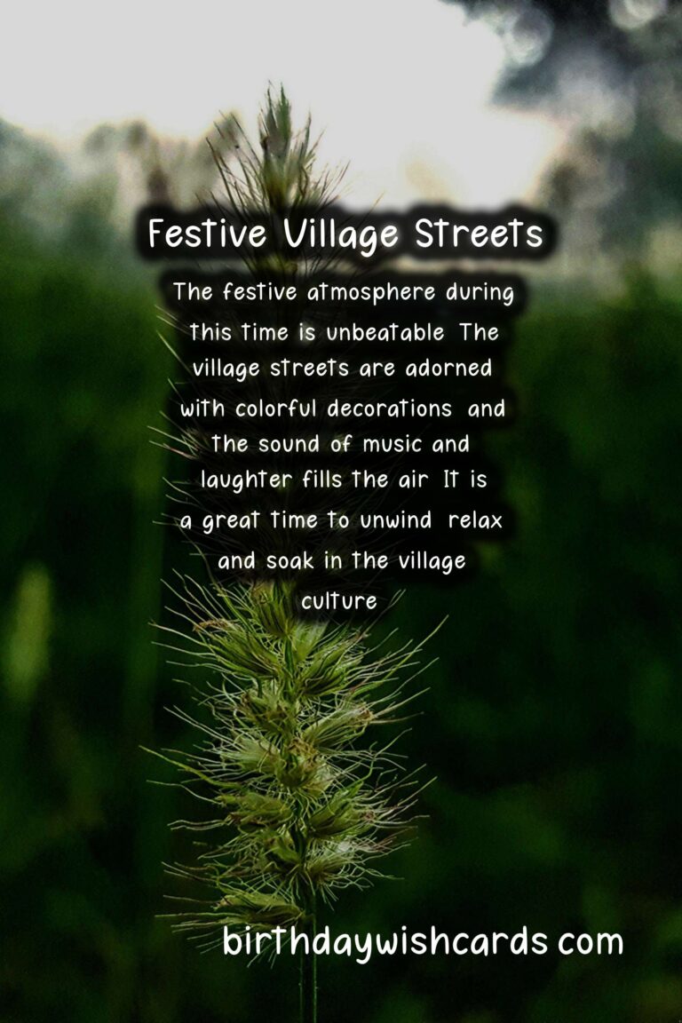 Celebrate Village Festa Season from June to September