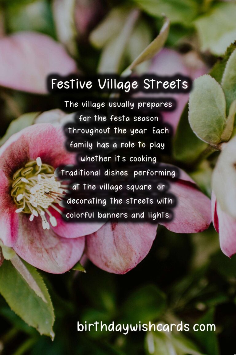 Celebrate Village Festa Season from June to September