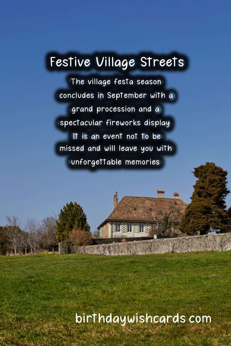 Celebrate Village Festa Season from June to September