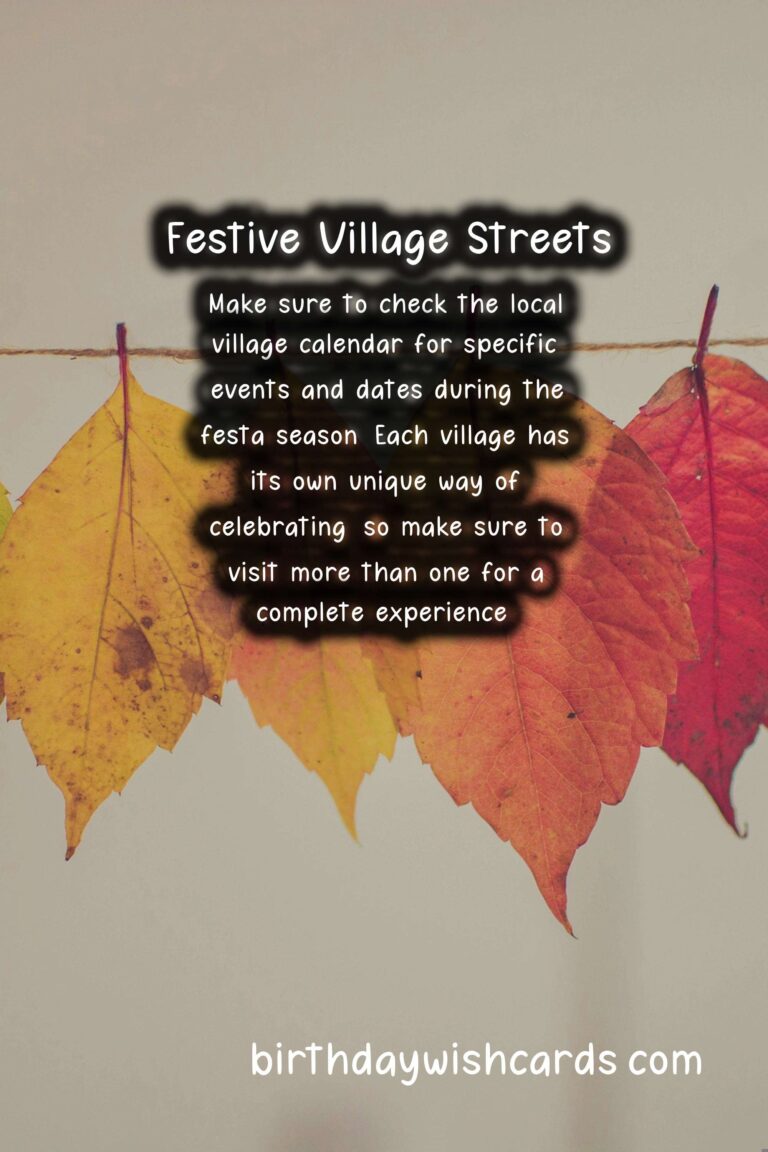 Celebrate Village Festa Season from June to September