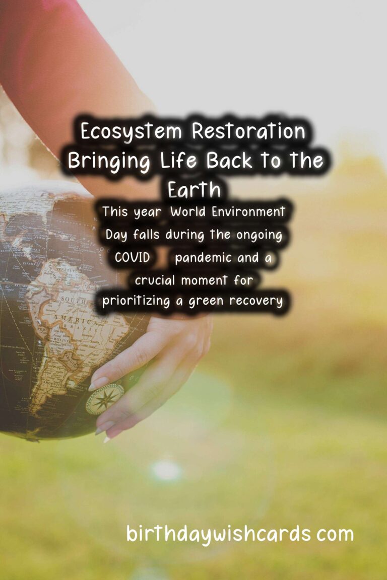 Celebrate World Environment Day on June 5th