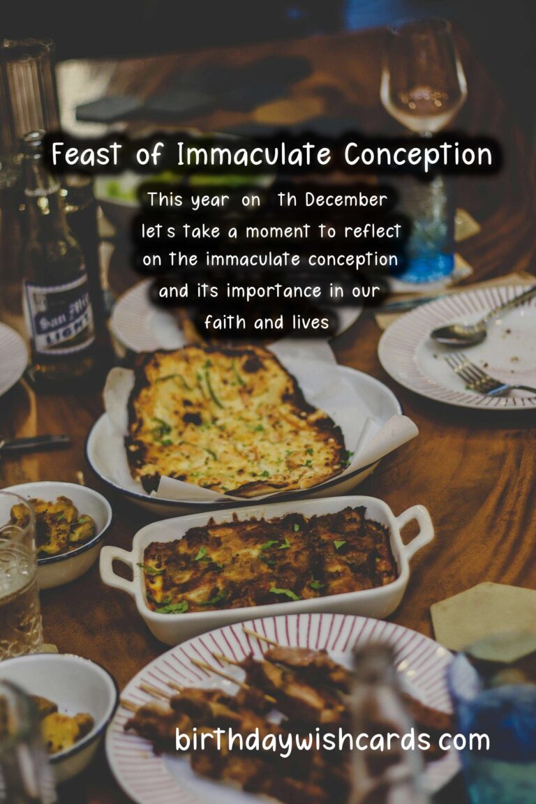 Celebrate the Feast of Immaculate Conception on 8 December with Joy and Devotion