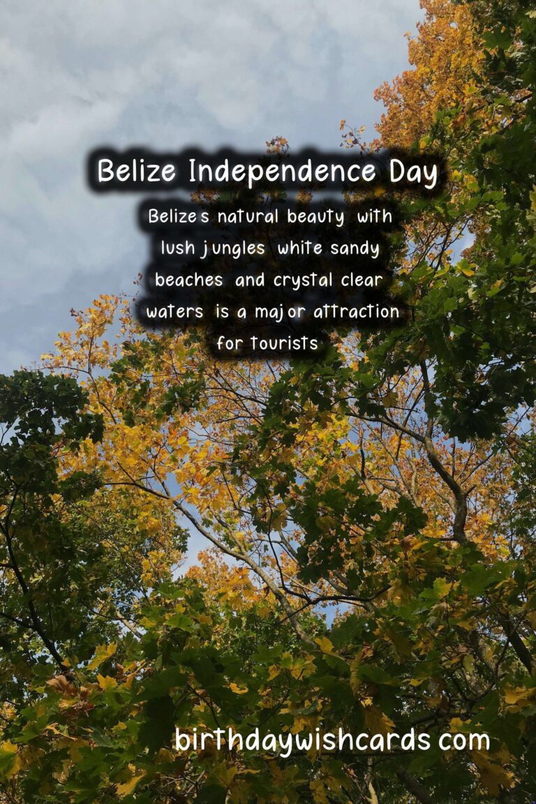 Celebrate the Independence day of Belize on September 18!