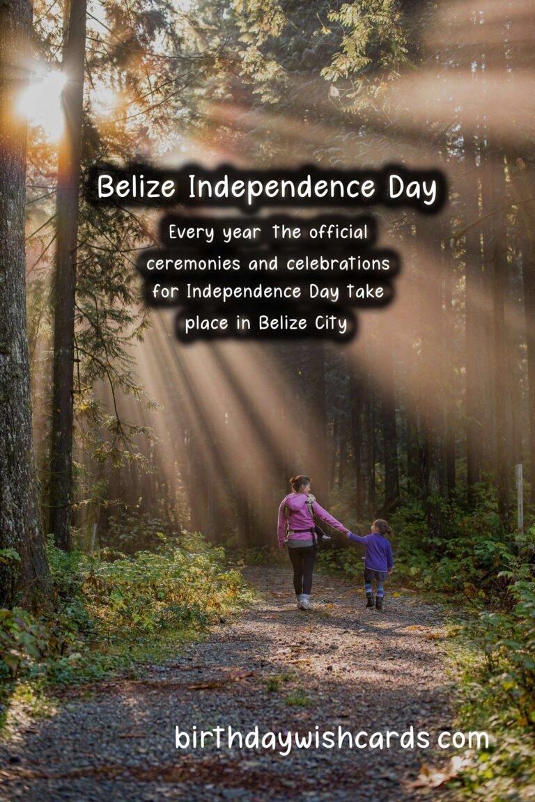 Celebrate the Independence day of Belize on September 18!