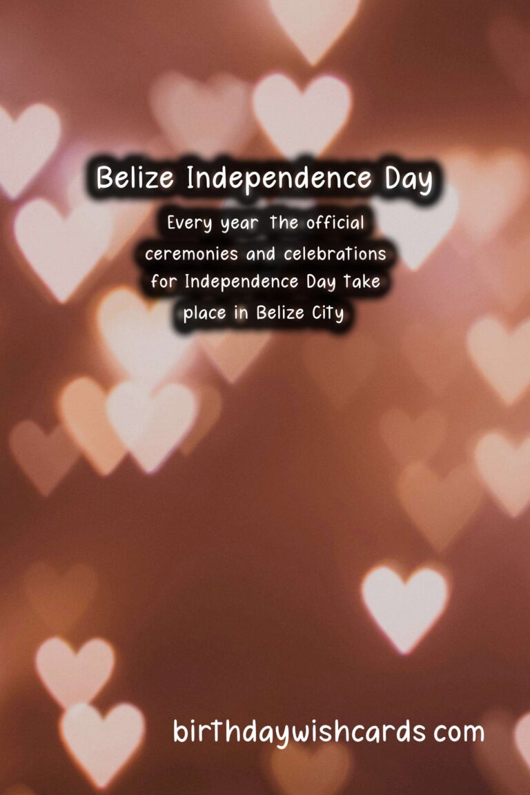 Celebrate the Independence day of Belize on September 18!