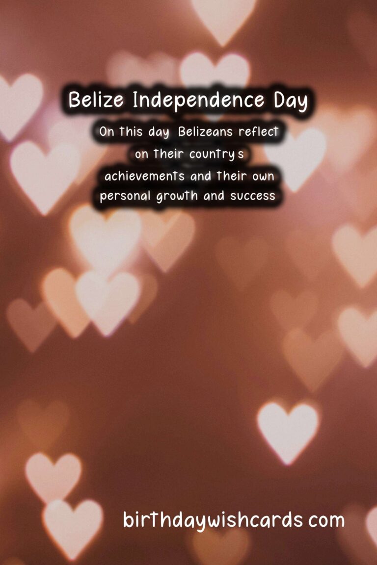 Celebrate the Independence day of Belize on September 18!