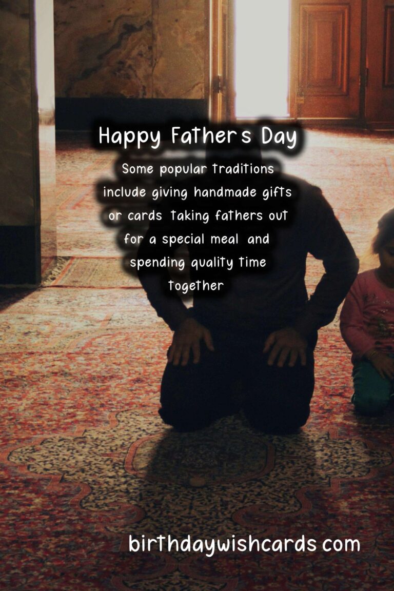 Celebrating Dads: Second Sunday in November - Father's Day