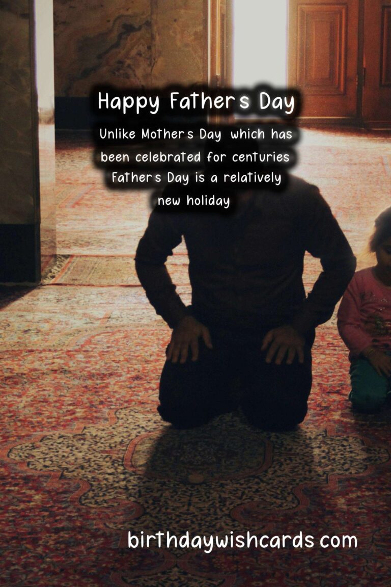 Celebrating Dads: Second Sunday in November - Father's Day