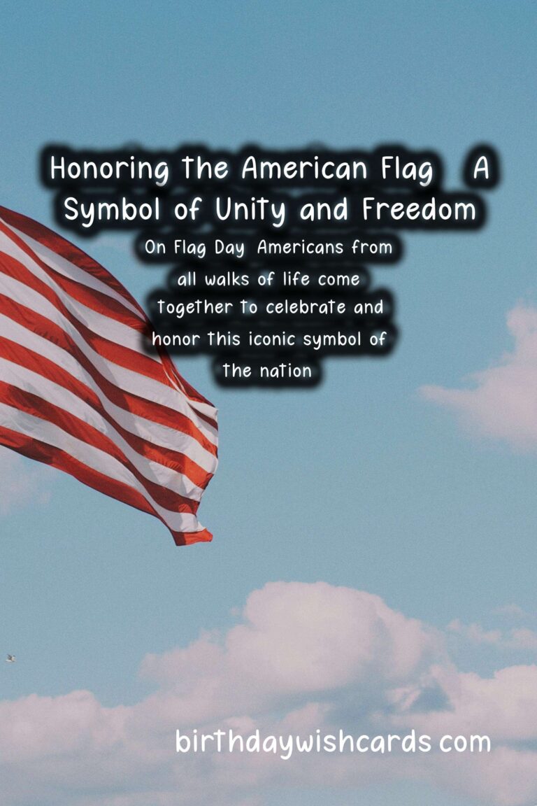 Celebrating Flag Day – Why November 3rd is a Special Day for Americans