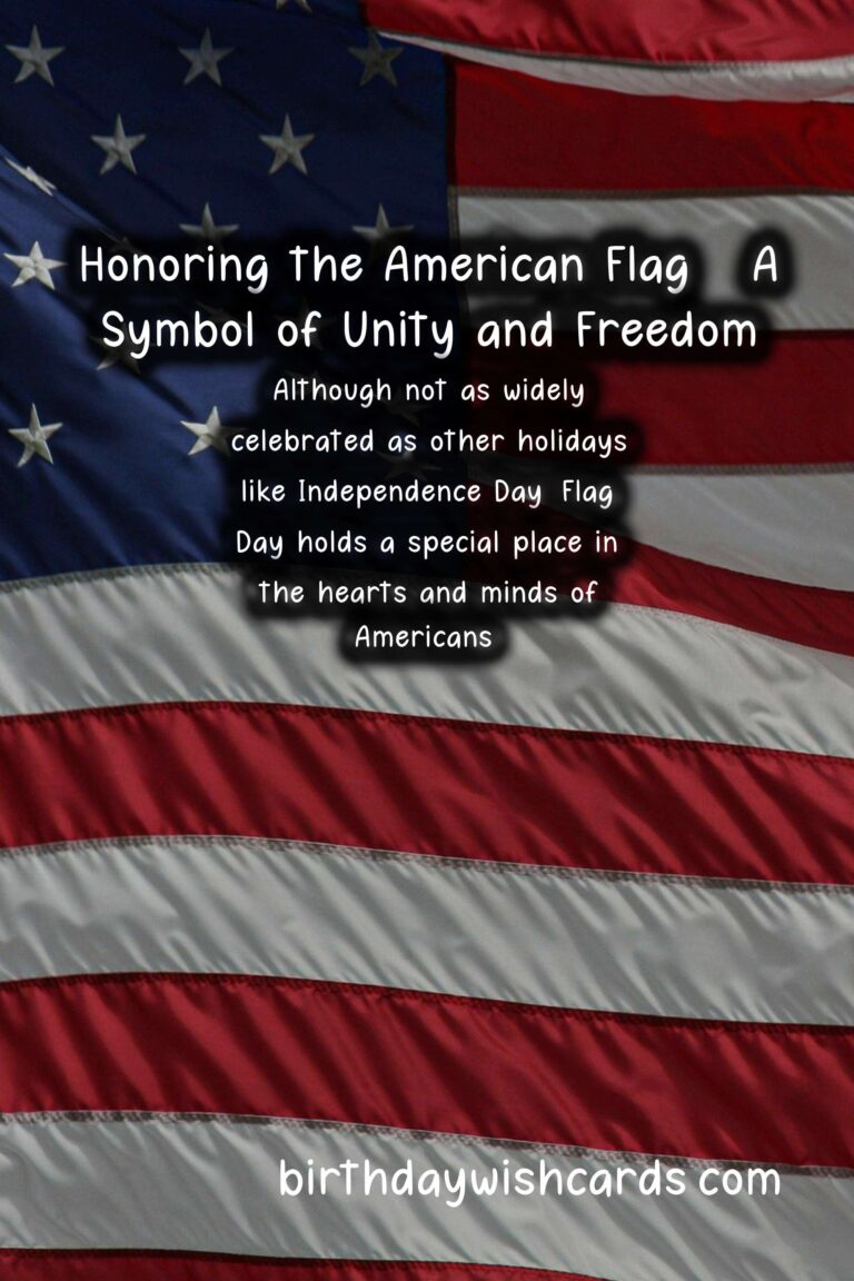 Celebrating Flag Day – Why November 3rd is a Special Day for Americans