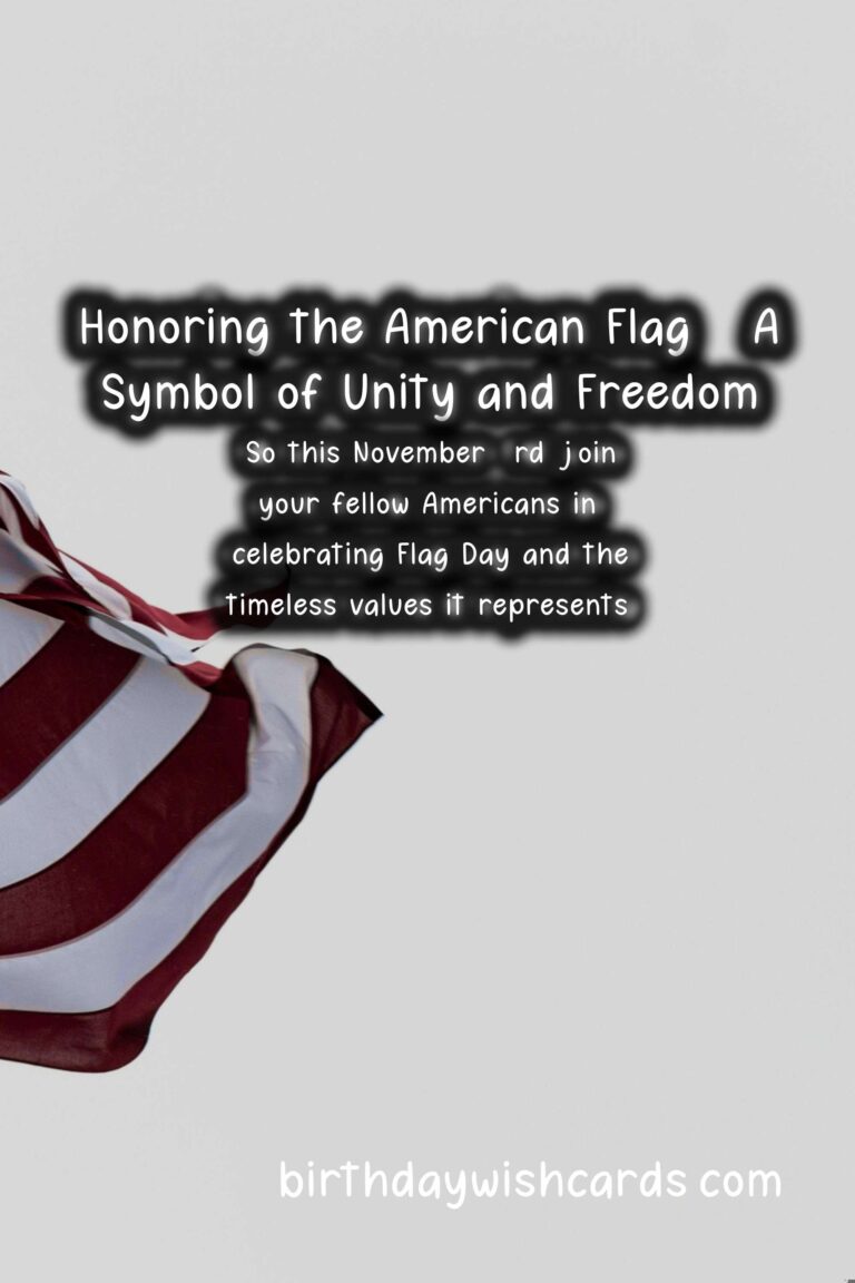 Celebrating Flag Day – Why November 3rd is a Special Day for Americans