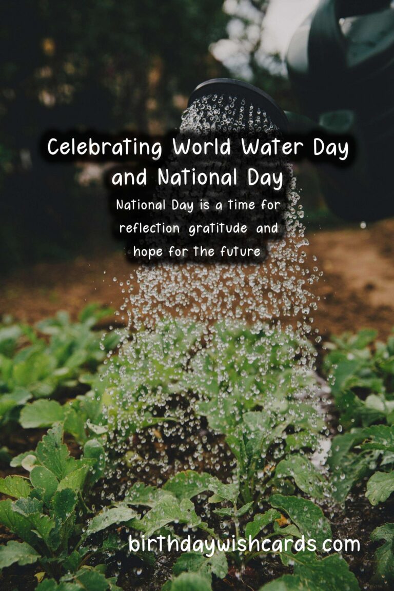 Celebrating World Water Day and National Day on December 18