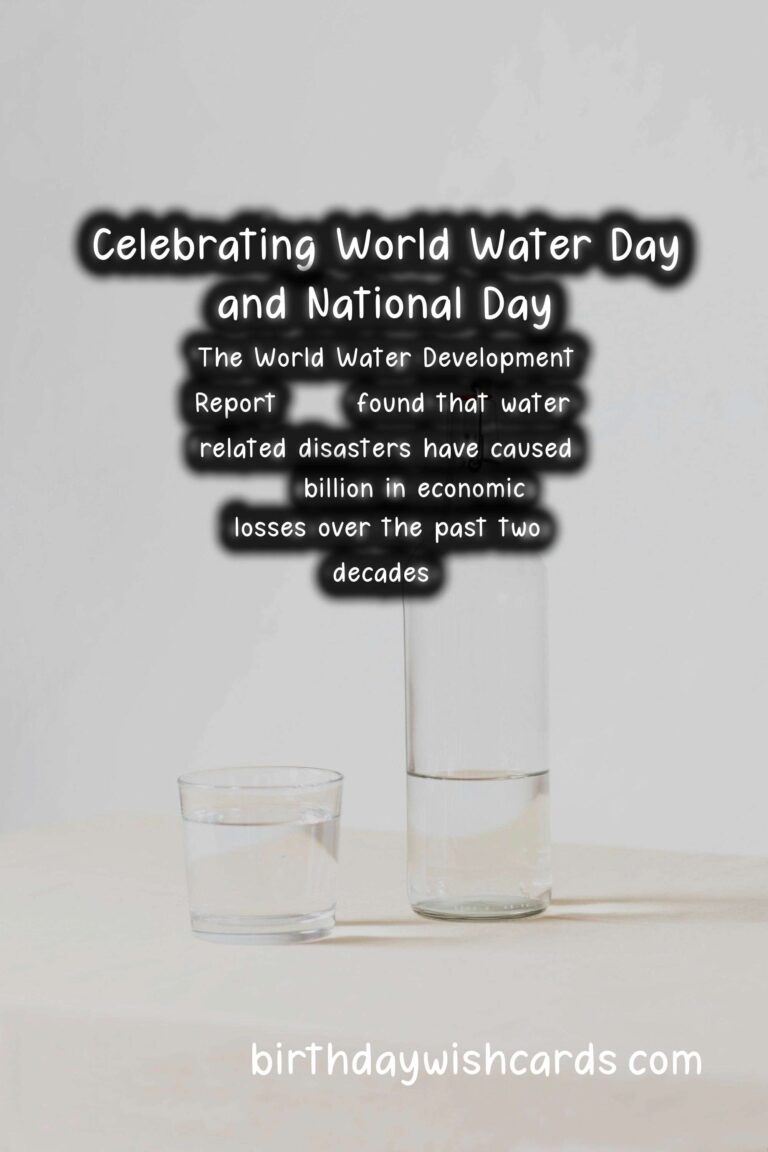 Celebrating World Water Day and National Day on December 18