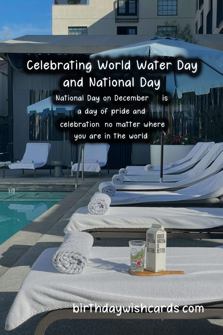 Celebrating World Water Day and National Day on December 18