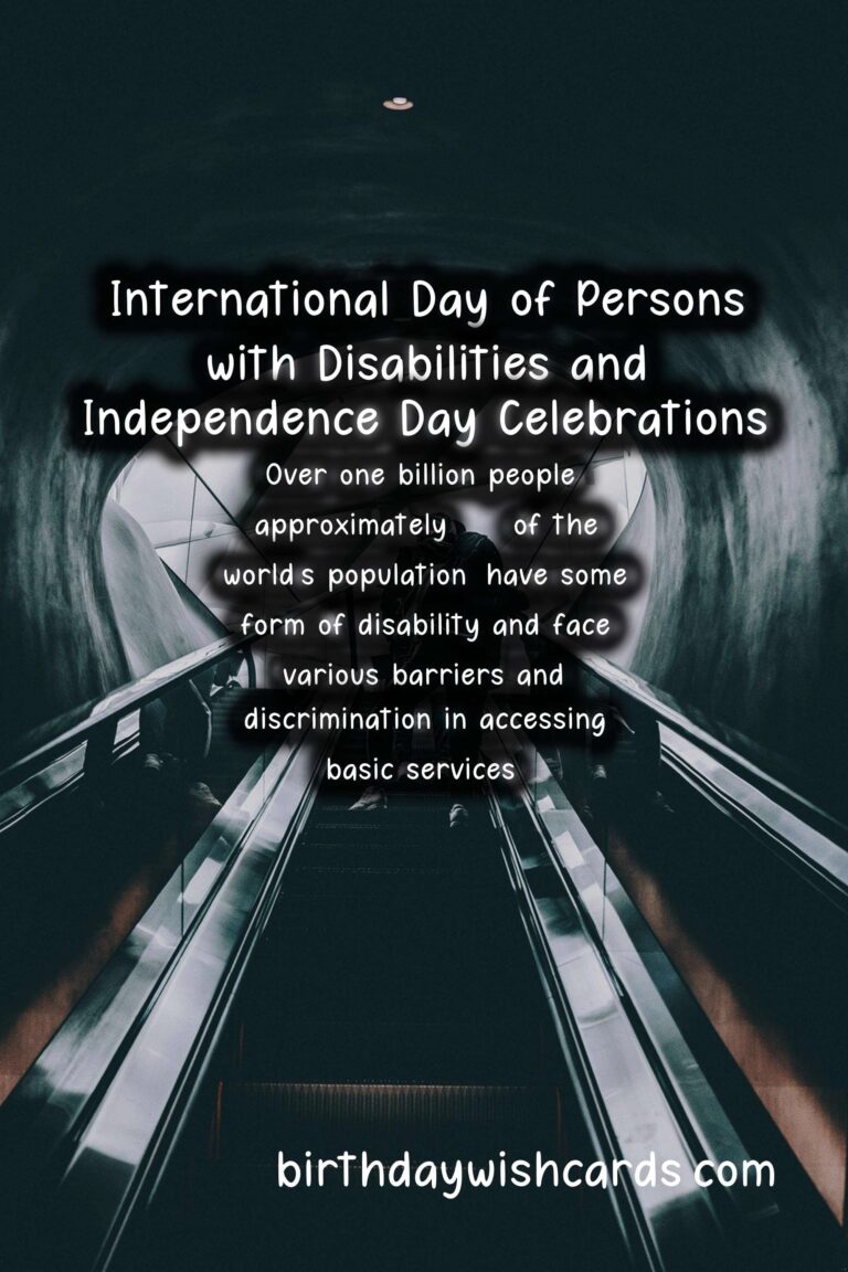 Celebrating the International Day of Persons with Disabilities and Independence Day