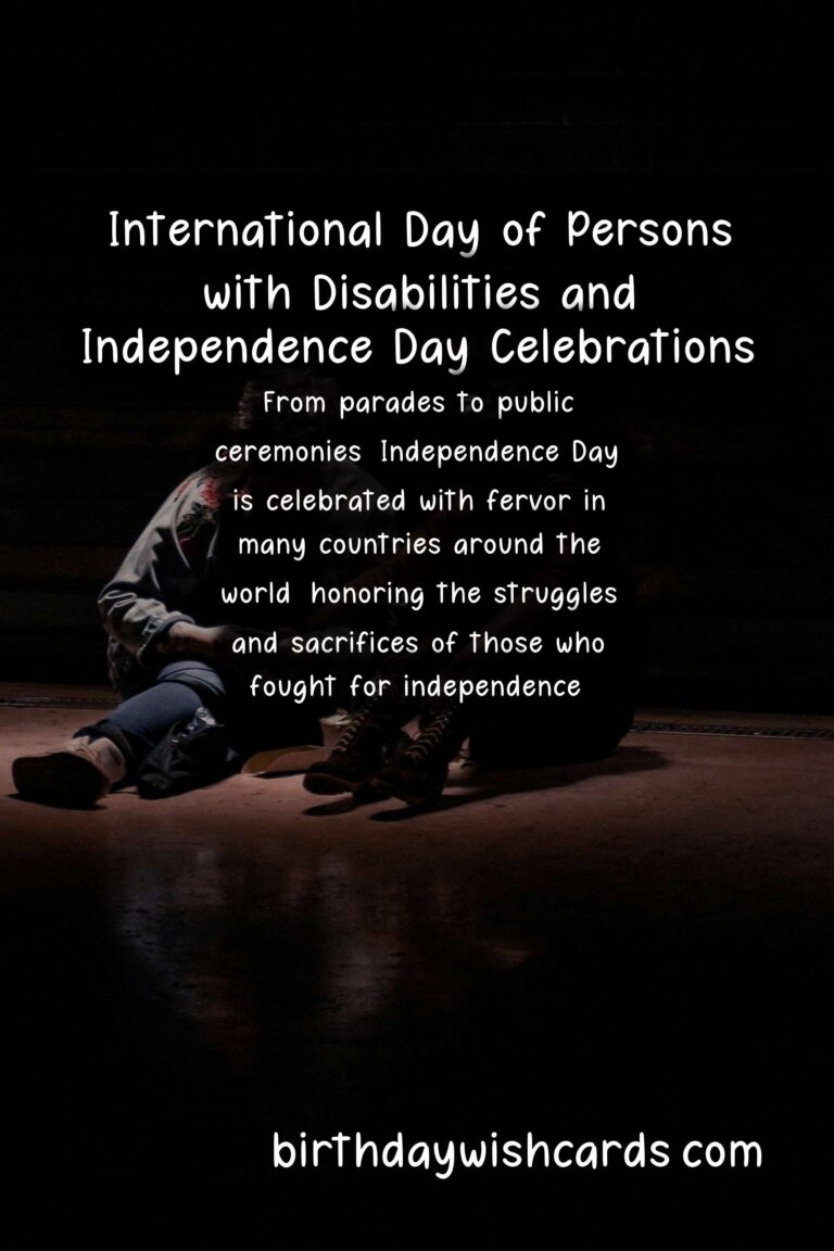 Celebrating the International Day of Persons with Disabilities and Independence Day