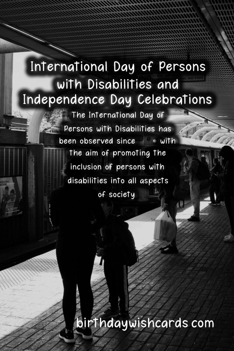 Celebrating the International Day of Persons with Disabilities and Independence Day