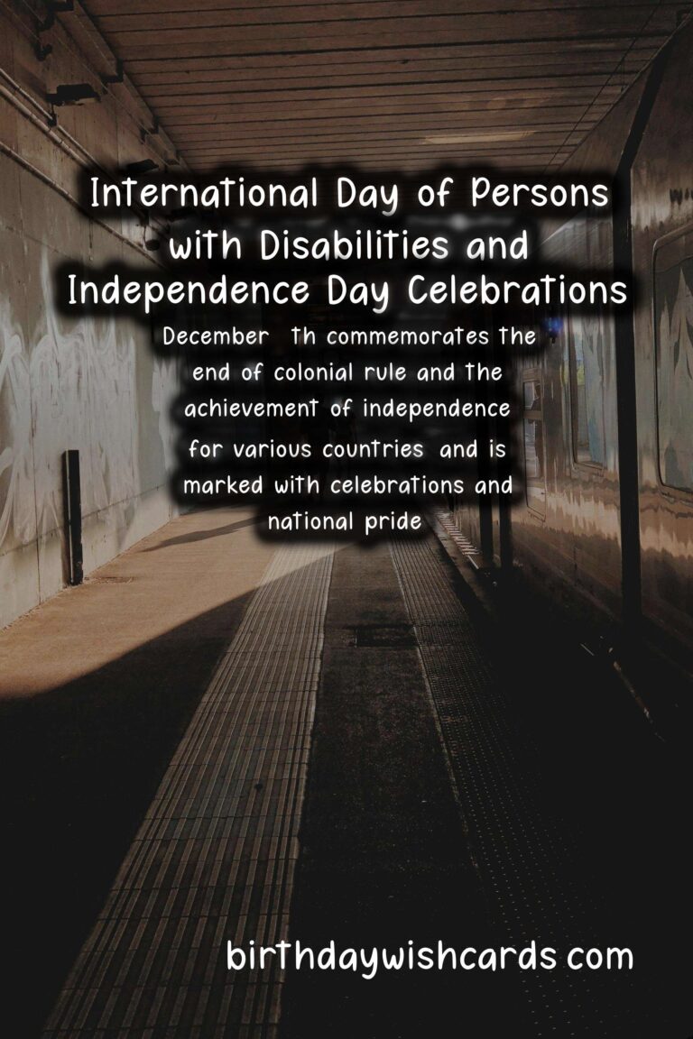 Celebrating the International Day of Persons with Disabilities and Independence Day