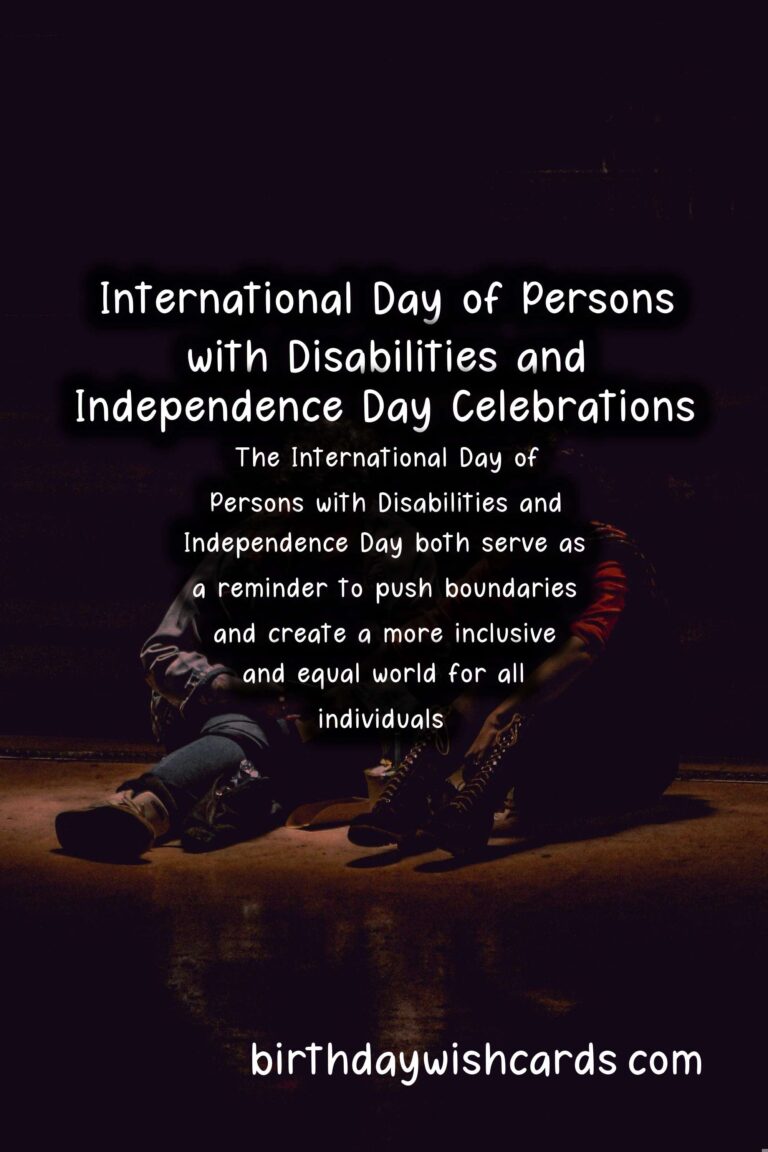 Celebrating the International Day of Persons with Disabilities and Independence Day