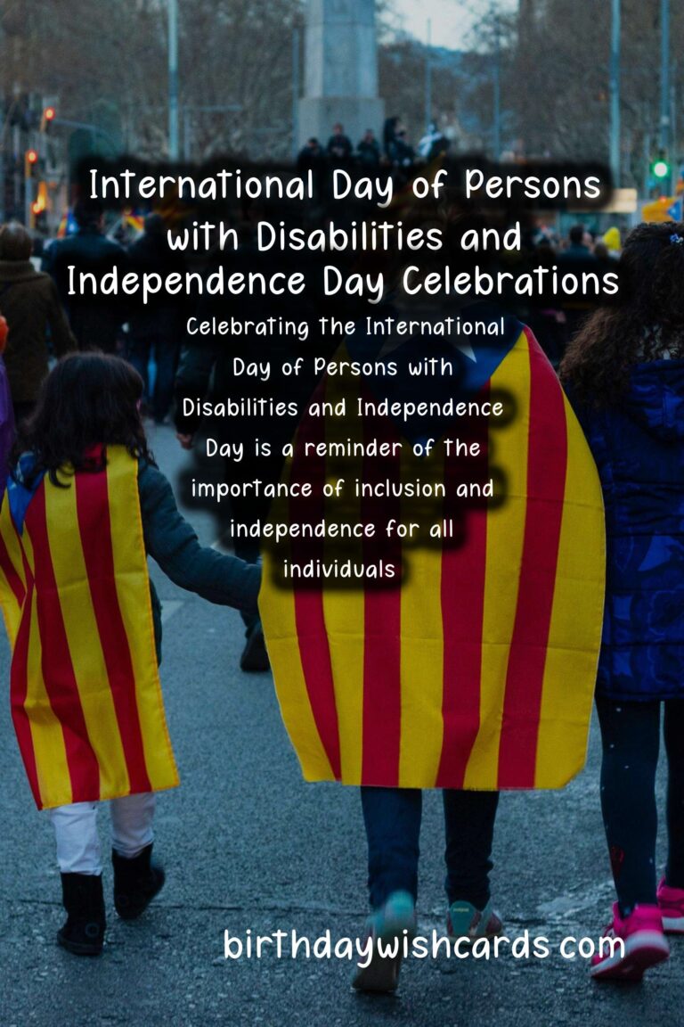 Celebrating the International Day of Persons with Disabilities and Independence Day