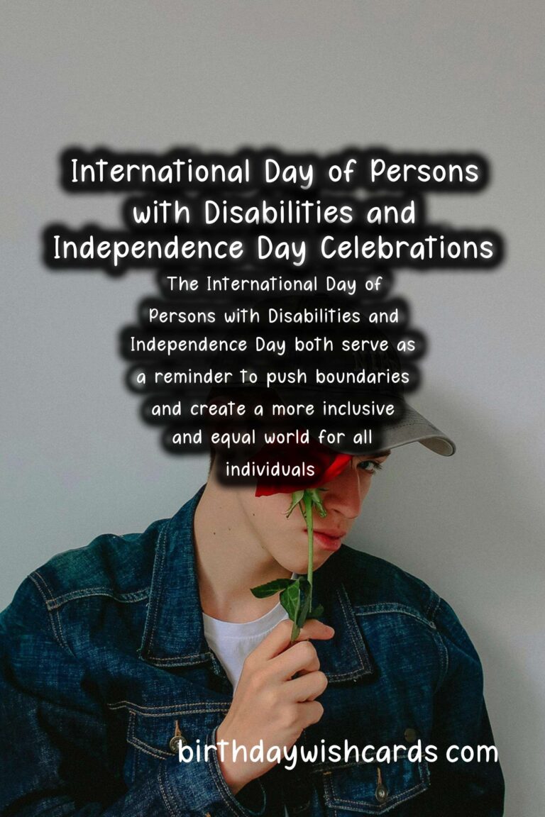 Celebrating the International Day of Persons with Disabilities and Independence Day