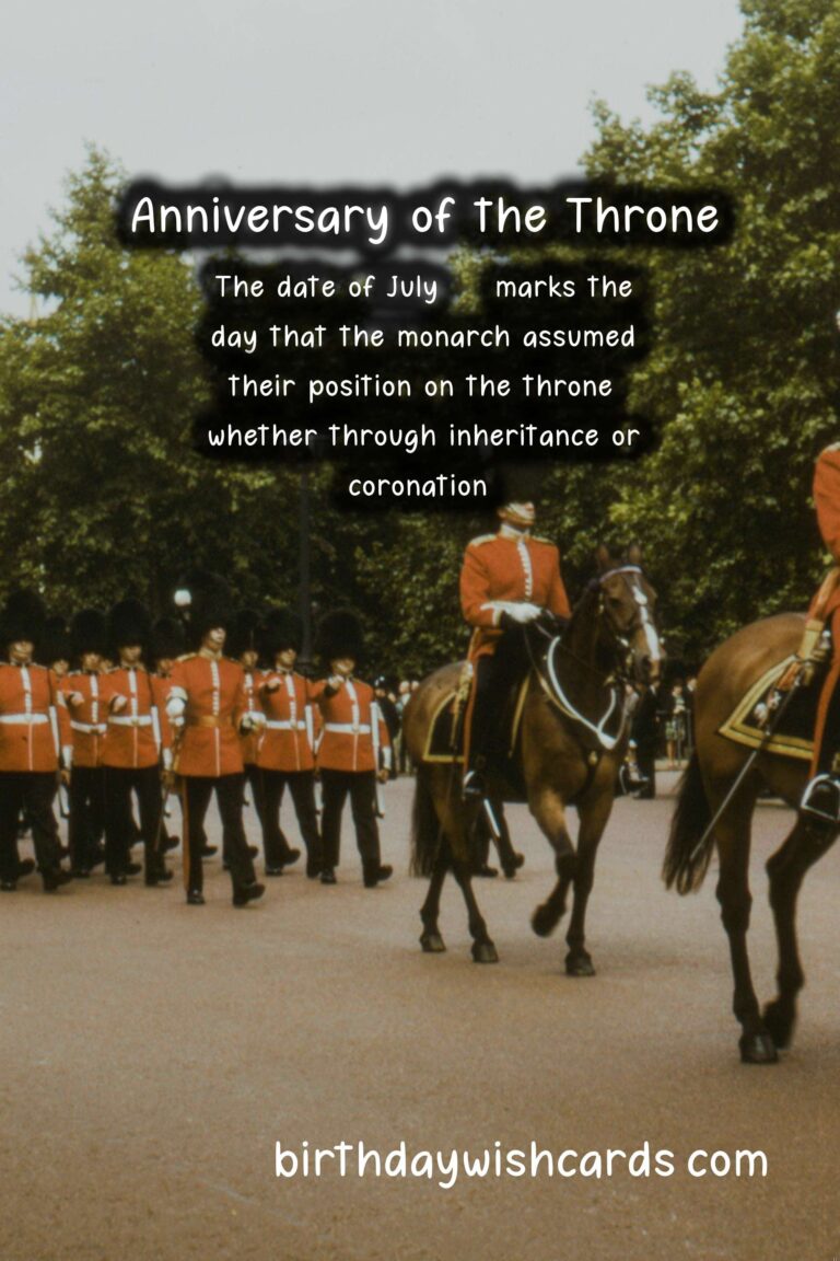 Commemorating the Anniversary of the Throne – Jul 30