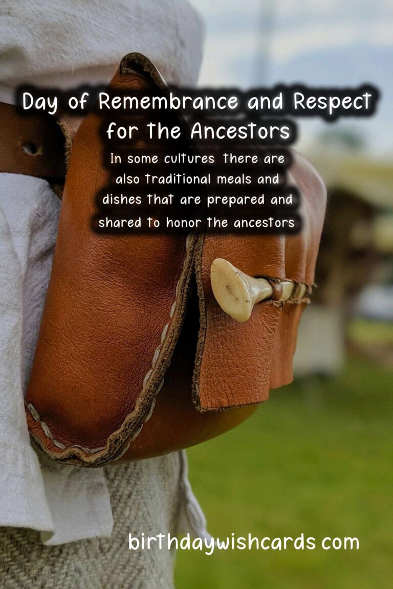 Day of Remembrance and Respect for the Ancestors - September 17