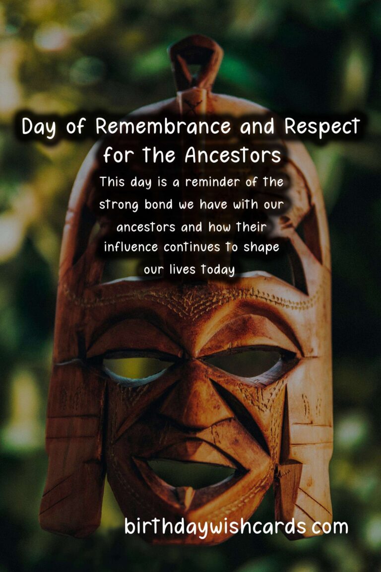 Day of Remembrance and Respect for the Ancestors - September 17