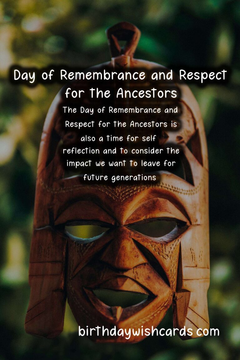 Day of Remembrance and Respect for the Ancestors - September 17