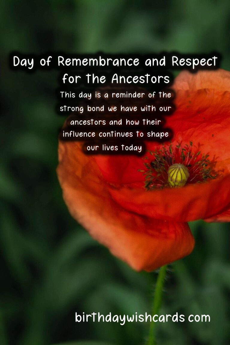 Day of Remembrance and Respect for the Ancestors - September 17