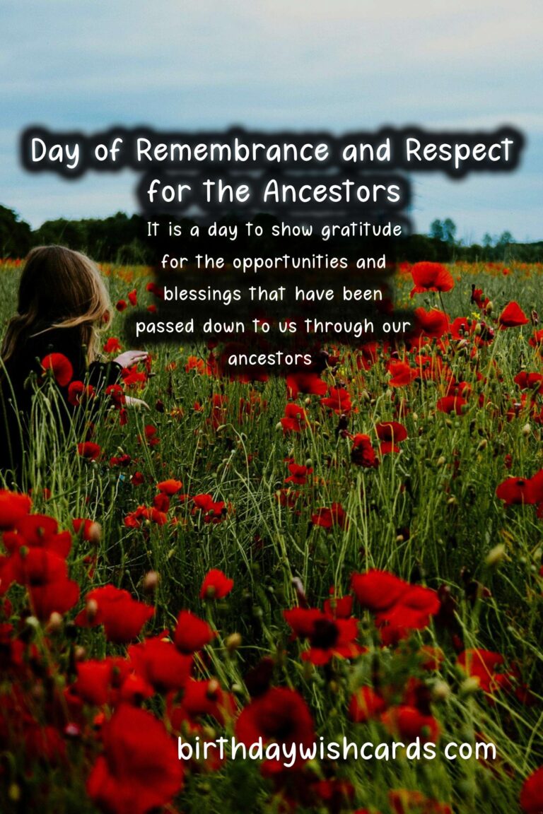 Day of Remembrance and Respect for the Ancestors - September 17