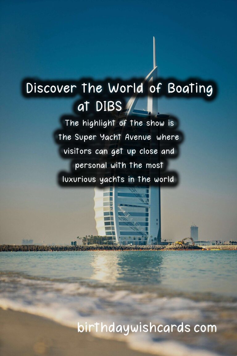 Discover the Thrilling World of Boating at Dubai International Boat Show – March 10-14