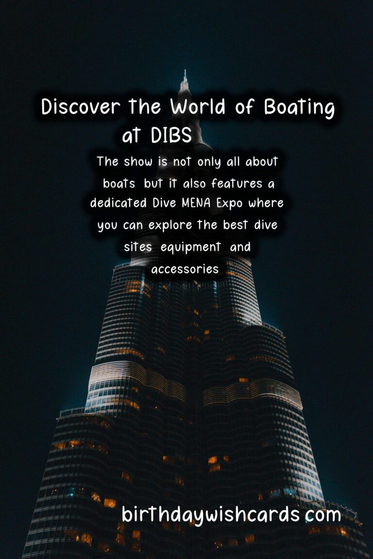 Discover the Thrilling World of Boating at Dubai International Boat Show – March 10-14