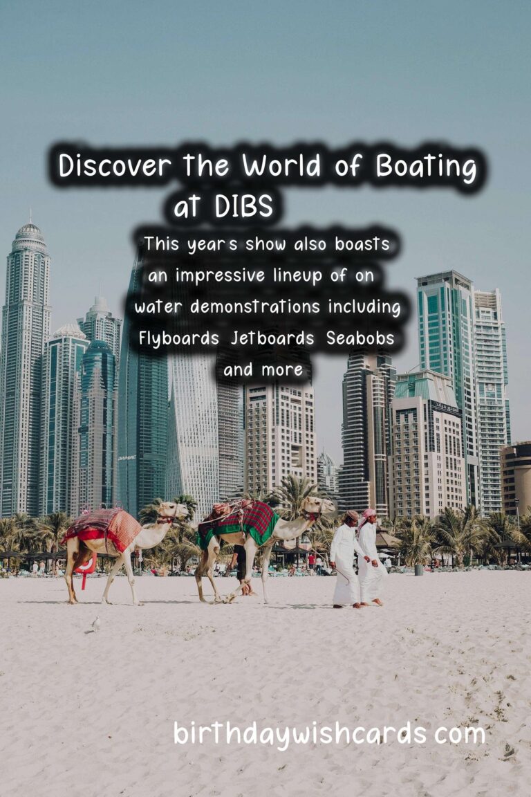 Discover the Thrilling World of Boating at Dubai International Boat Show – March 10-14