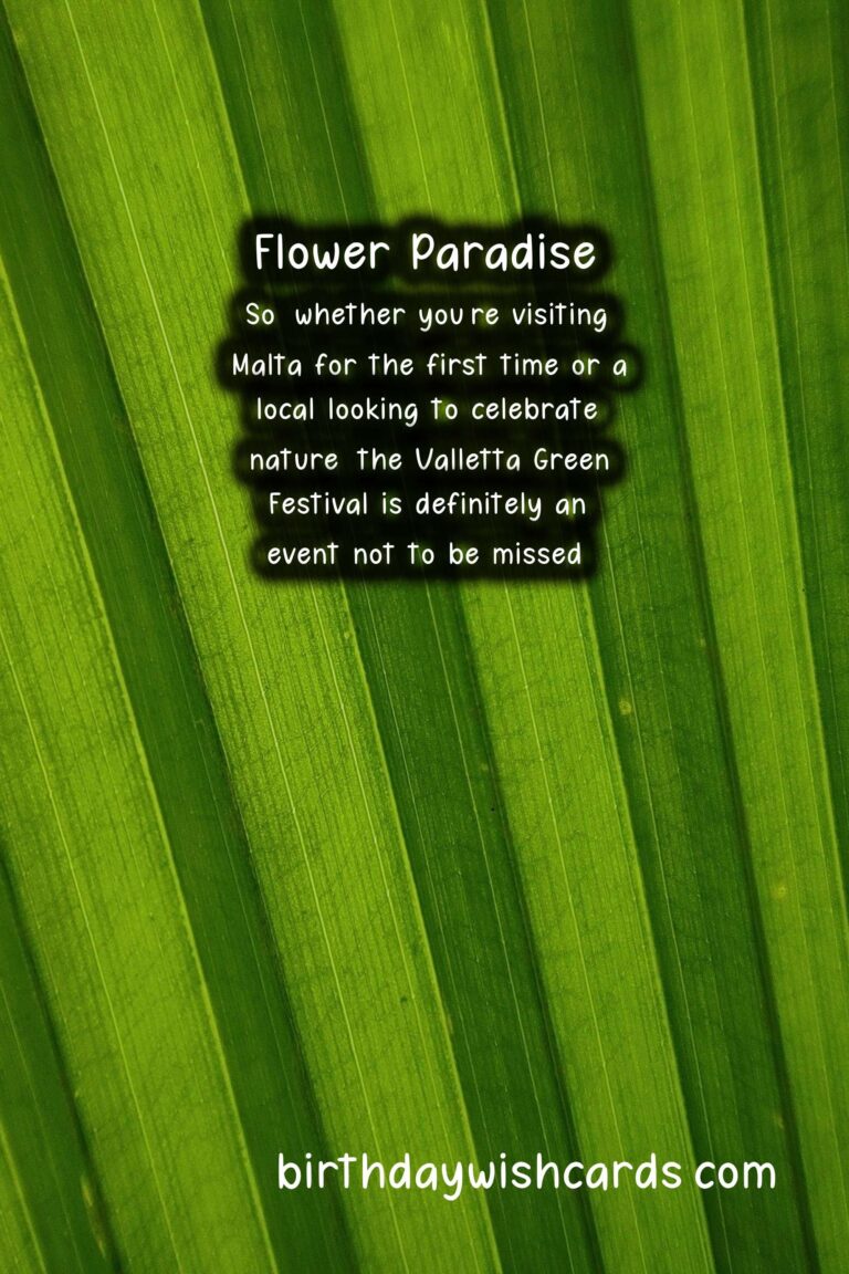 Experience Nature at its Finest: A Guide to Valletta Green Festival in April