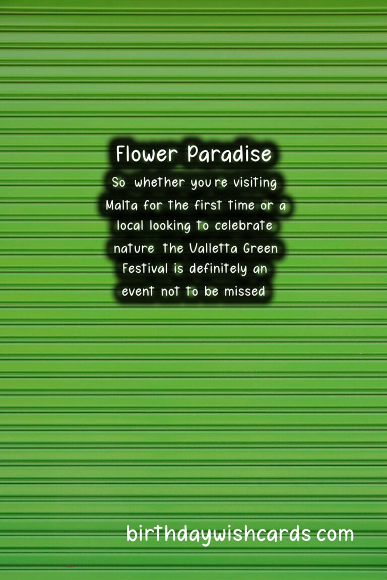 Experience Nature at its Finest: A Guide to Valletta Green Festival in April