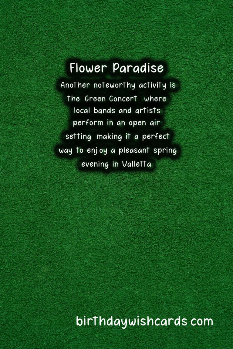 Experience Nature at its Finest: A Guide to Valletta Green Festival in April