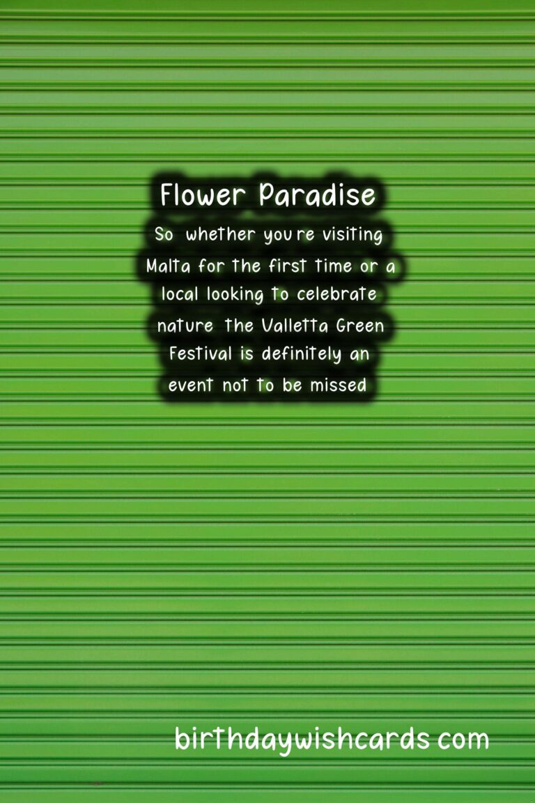 Experience Nature at its Finest: A Guide to Valletta Green Festival in April