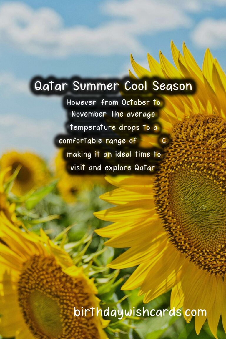 Experience a Cool Summer in Qatar – October to November