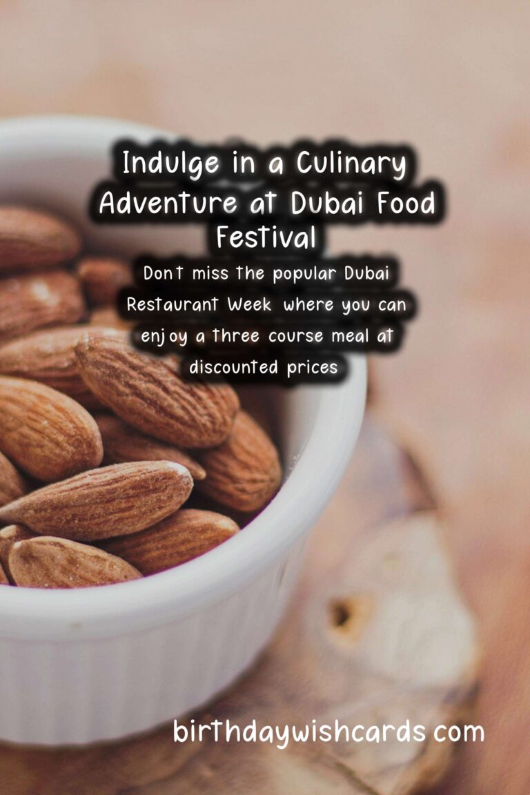 Experience a Culinary Delight at Dubai Food Festival – February 26 – March 14