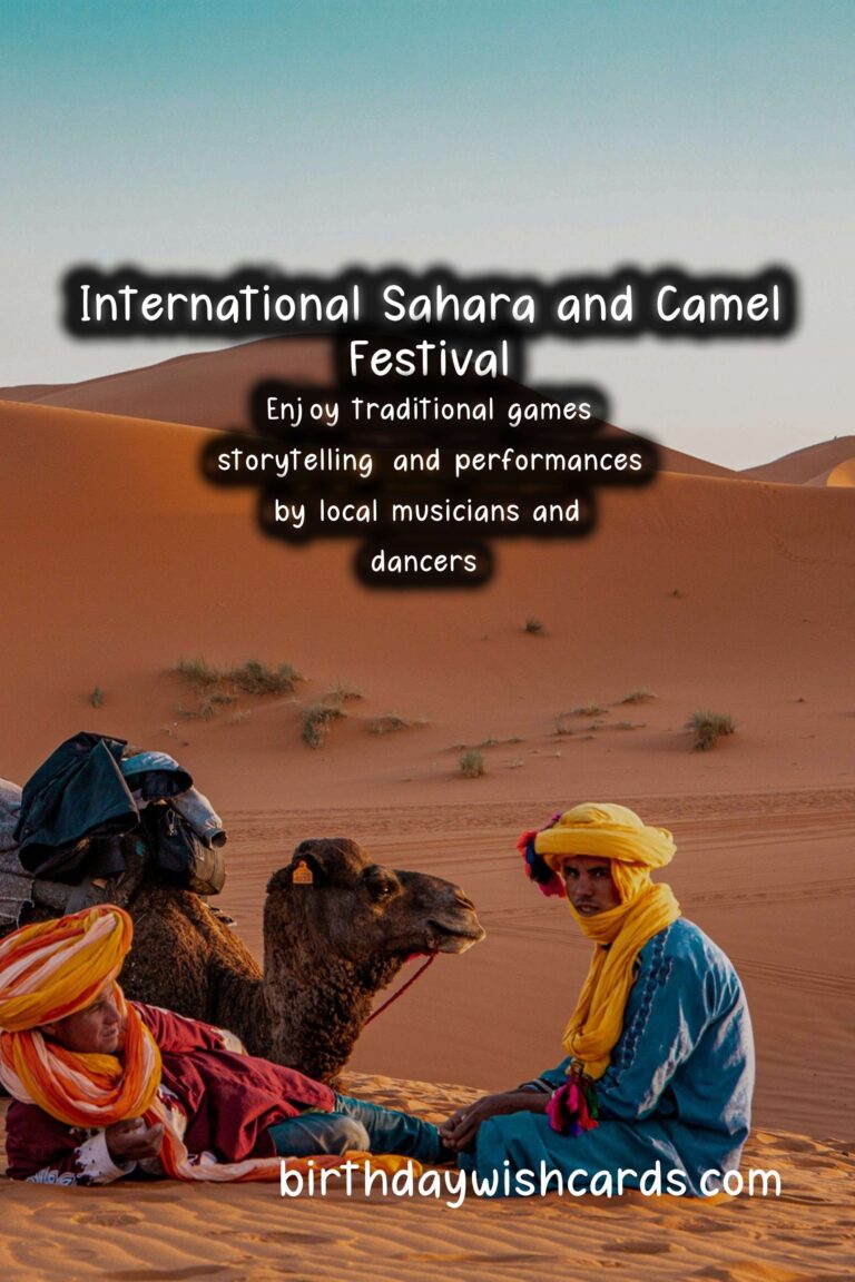 Experience the Beauty and Culture at the International Sahara and Camel Festival