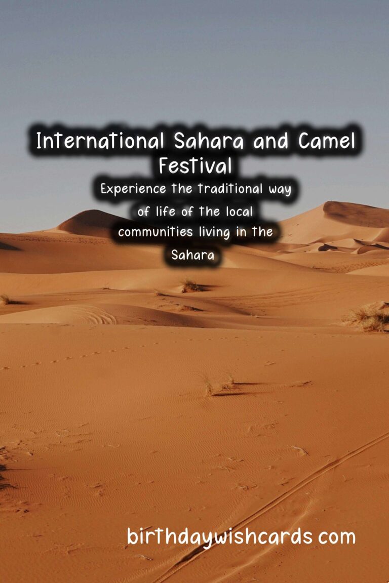 Experience the Beauty and Culture at the International Sahara and Camel Festival