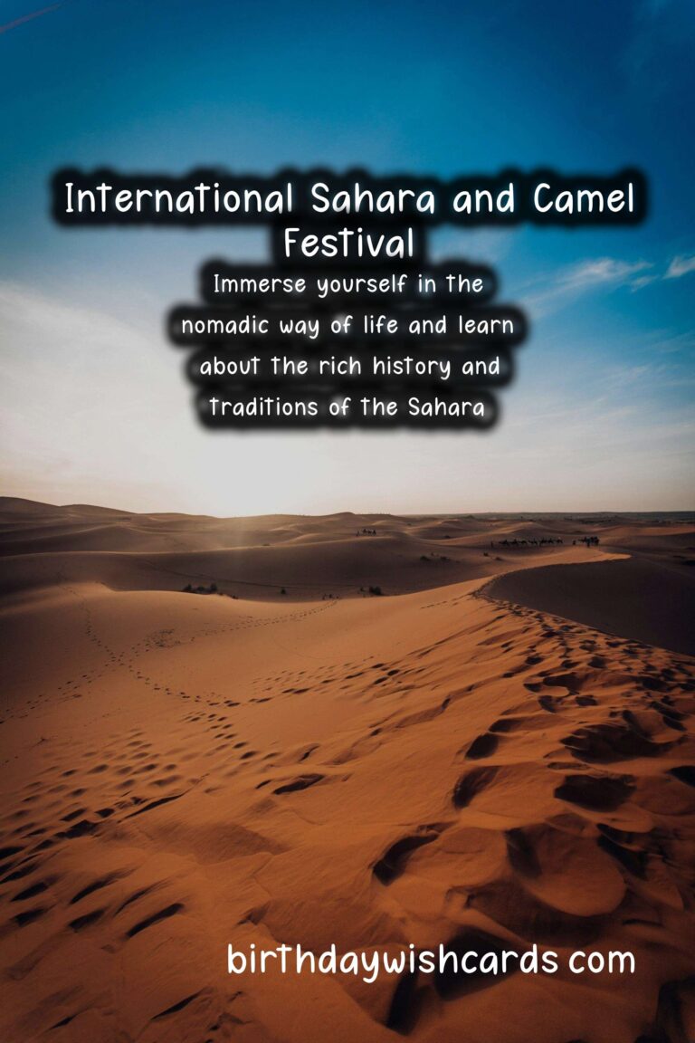 Experience the Beauty and Culture at the International Sahara and Camel Festival