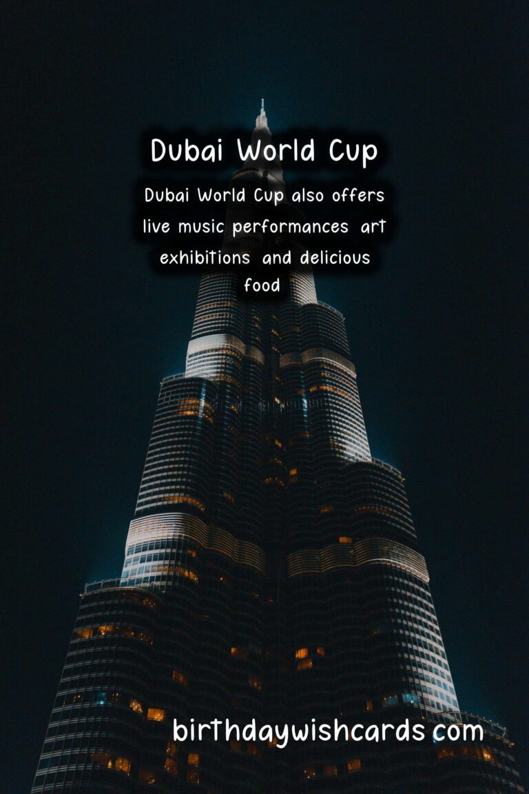 Experience the Excitement of Dubai World Cup – March 28