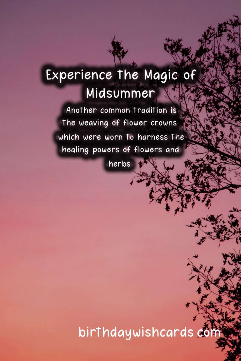 Experience the Magic of Midsummer – A Celebration of the Summer Solstice!