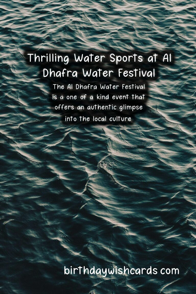 Experience the Thrills of the Al Dhafra Water Festival - January 17-26