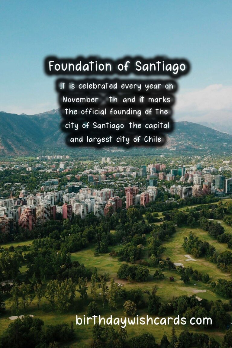 Foundation of Santiago – November 18